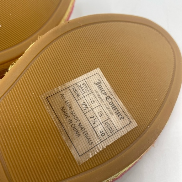 juicy couture cristene Rainbow wedge espadrilles heels size 9.5 Juicy In Gems - Picture 5 of 9